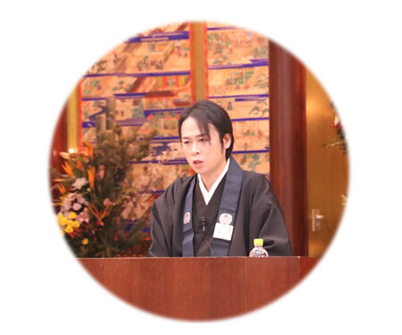 講師の画像です。講師は照誠寺　建部　淳曜さんです。